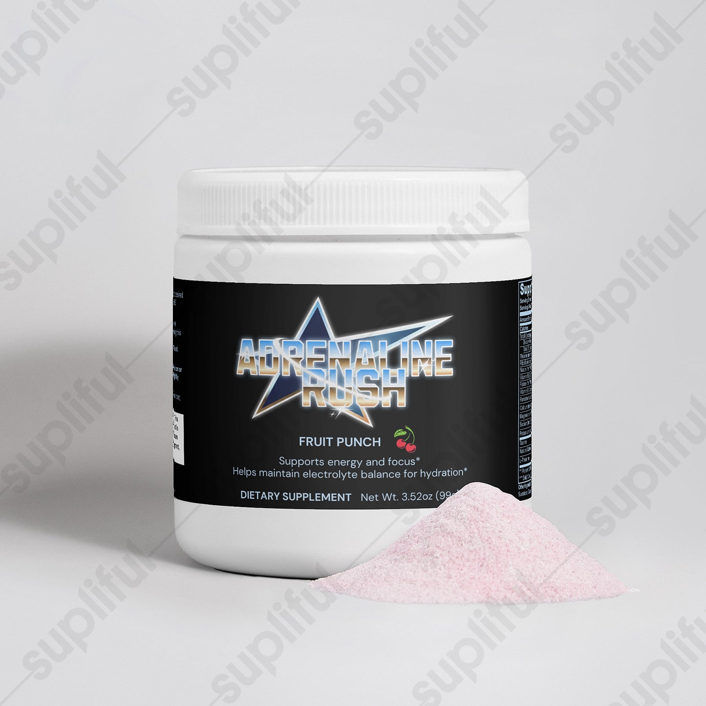 Adrenaline Rush! Preworkout powder (Fruit Punch)