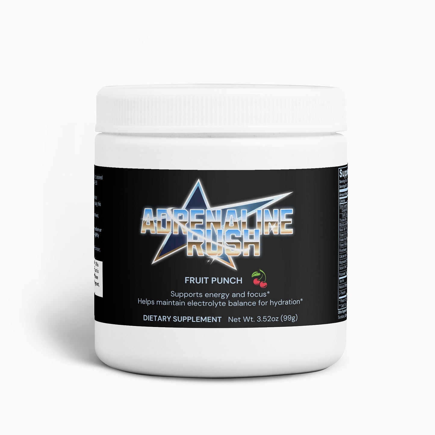 Adrenaline Rush! Preworkout powder (Fruit Punch)