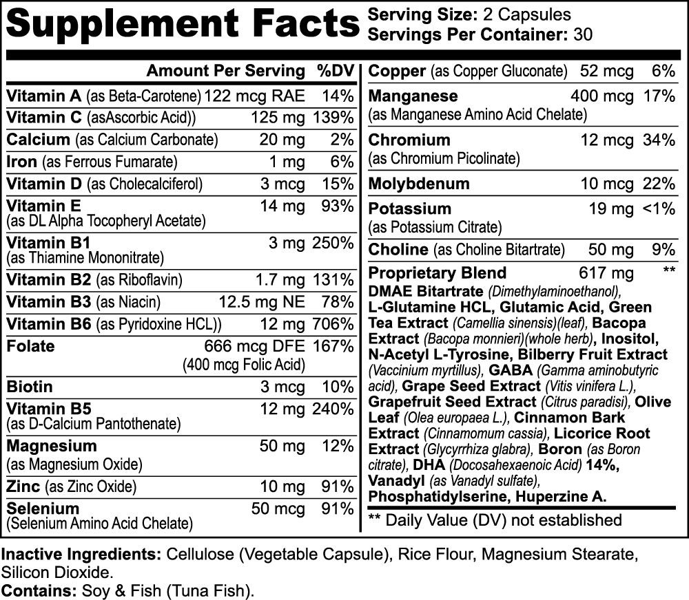 Ambitious Mind - Brain & Focus Formula